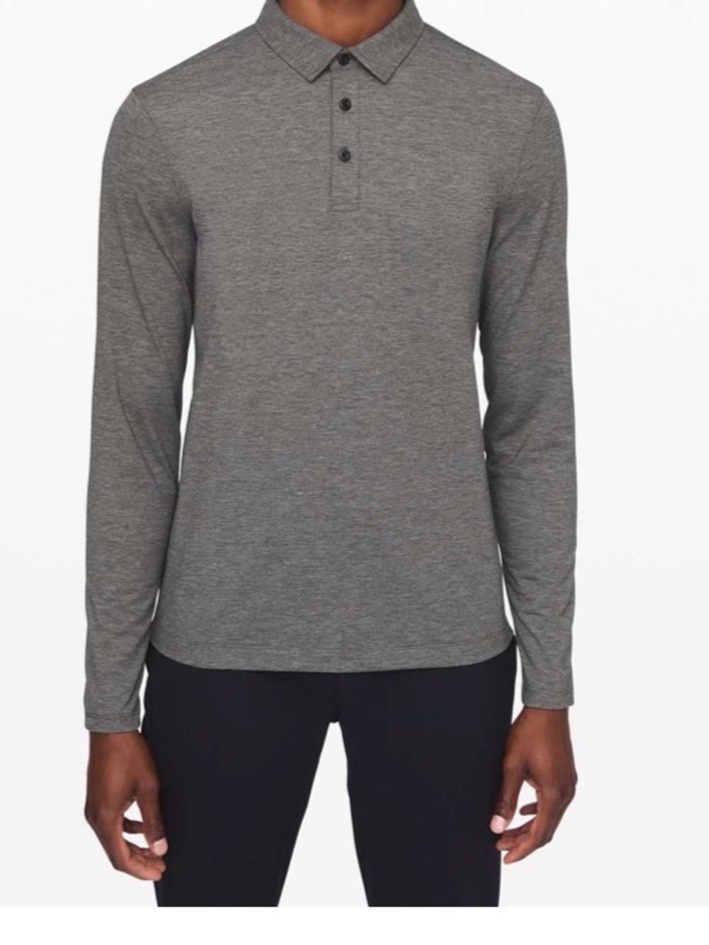 Men’s Luluelmon Evolution Long Sleeve Polo
Heathered Black M